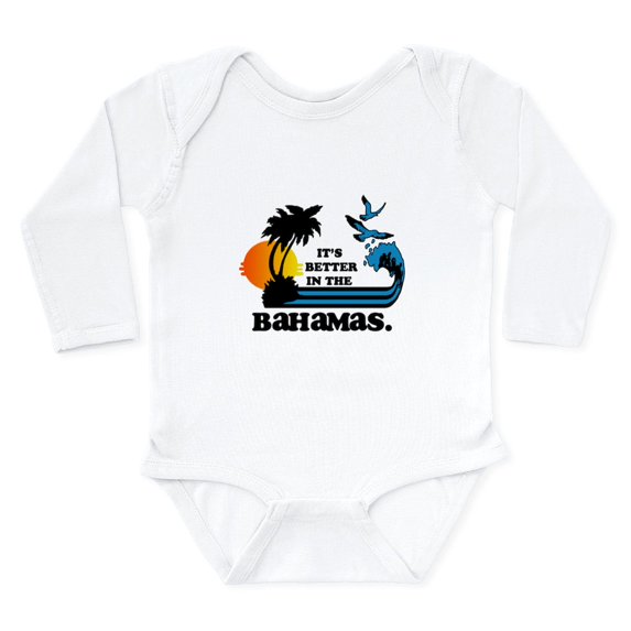 CafePress - It's Better In The Bahamas Body Suit - Long Sleeve Cotton Baby Bodysuit