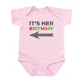 thumbnail image 1 of CafePress - It's Her Birthday (Left Arrow) Baby Body Suit - Baby Light Bodysuit, Size Newborn - 24 Months, 1 of 4
