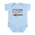 thumbnail image 1 of CafePress - It's Her Birthday (Left Arrow) Baby Body Suit - Baby Light Bodysuit, Size Newborn - 24 Months, 1 of 4