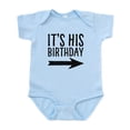thumbnail image 1 of CafePress - It's His Birthday (Right Arrow) Baby Body Suit - Baby Light Bodysuit, Size Newborn - 24 Months, 1 of 4