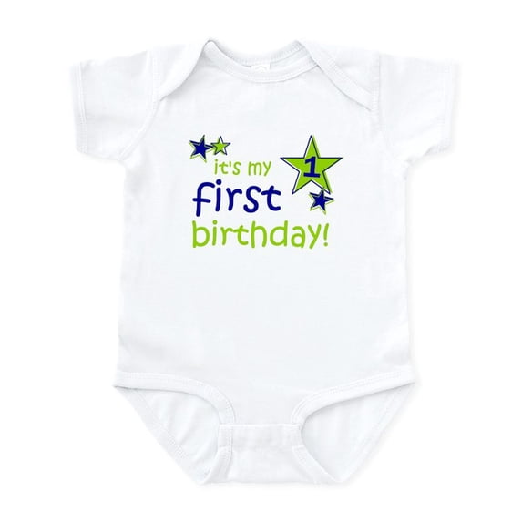 CafePress - It's My First Birthday Infant Bodysuit - Baby Light Bodysuit, Size Newborn - 24 Months