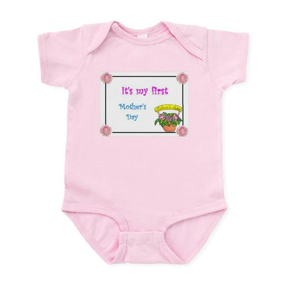 CafePress - It's My First Mother's Day Infant Bodysuit - Baby Light Bodysuit, Size Newborn - 24 Months