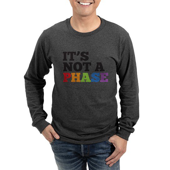 CafePress - It's Not A Phase Long Sleeve T Shirt - Men's Cotton Long Sleeve T-Shirt