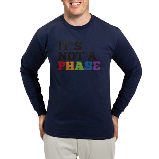 CafePress - It's Not A Phase Long Sleeve T Shirt - Men's Cotton Long Sleeve T-Shirt