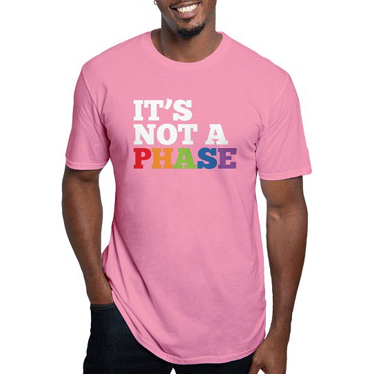 CafePress - It's Not A Phase Men's Fitted T Shirt (Dark) - Fitted T-Shirt, Vintage Fit Soft Cotton Tee