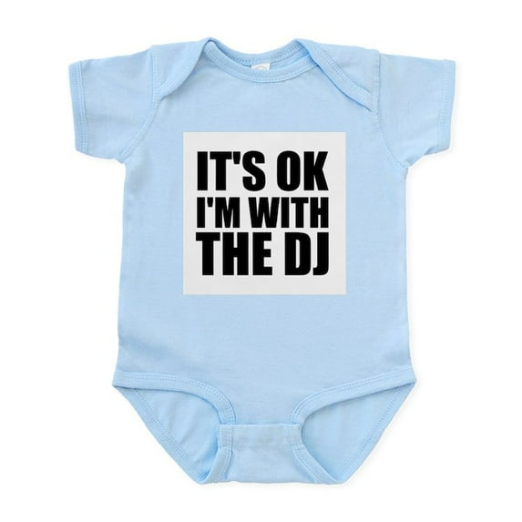 CafePress - It's Ok, I'm With The DJ Infant Bodysuit - Baby Light Bodysuit, Size Newborn - 24 Months