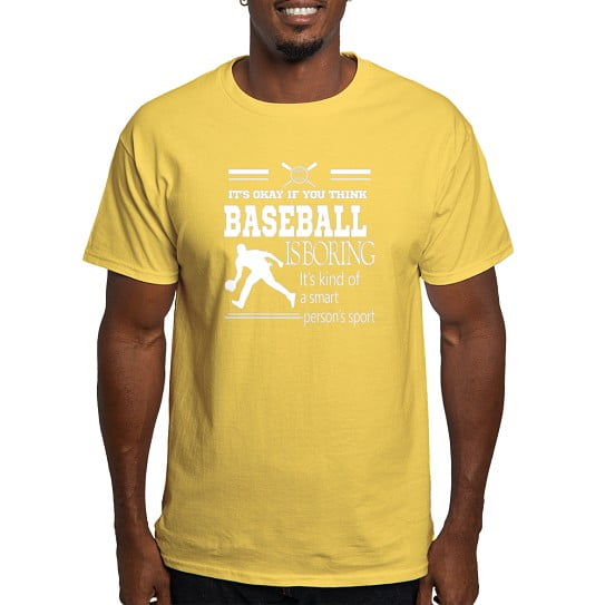 CafePress - It's Okay If You Think Baseball Is Boring T Shirt - Men's Classic Cotton T-Shirts