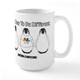 thumbnail image 1 of CafePress - It's Okay To Be Different - 15 oz Ceramic Large White Novelty Mug, 1 of 6