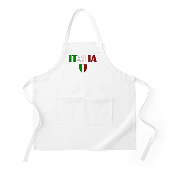 CafePress - Italia Logo - Kitchen Apron with Pockets, Grilling Apron, Baking Apron