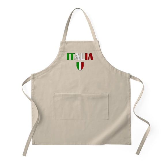 CafePress - Italia Logo - Kitchen Apron with Pockets, Grilling Apron, Baking Apron