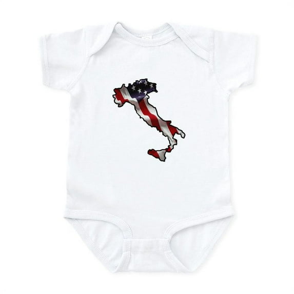 CafePress - Italian American Infant Bodysuit - Baby Light Bodysuit, Size Newborn - 24 Months