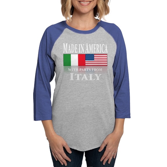 CafePress - Italian American Pride Women's Baseball T Shirt - Womens Baseball Tee