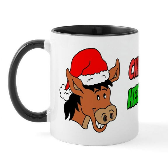 CafePress - Italian Christmas Donkey Mug - 11 oz Ceramic Mug - Novelty Coffee Tea Cup