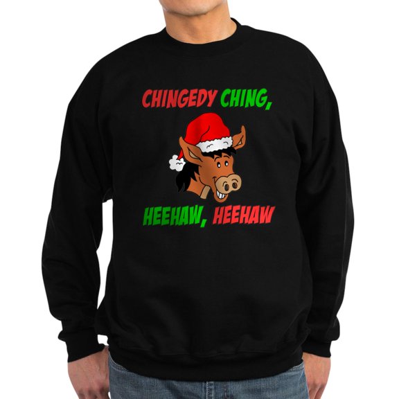 CafePress - Italian Christmas Donkey Sweatshirt (Dark) - Classic Crew Neck Sweatshirt