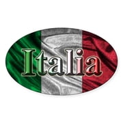 Italian Flag Car Sticker – Italia Autocollant – 1x Italy Badge Decal