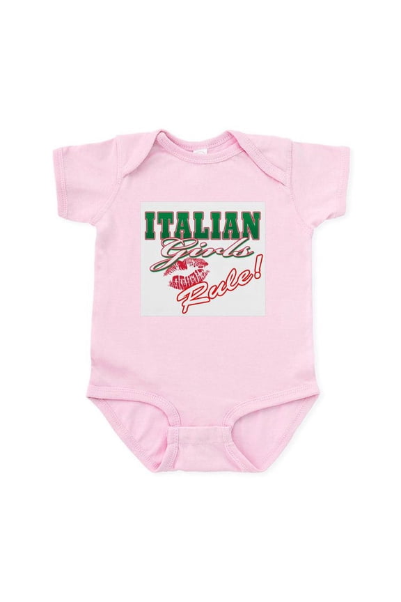 - Italian Girls Rule Infant Bodysuit - Baby Light Bodysuit, Size Newborn - 24 Months