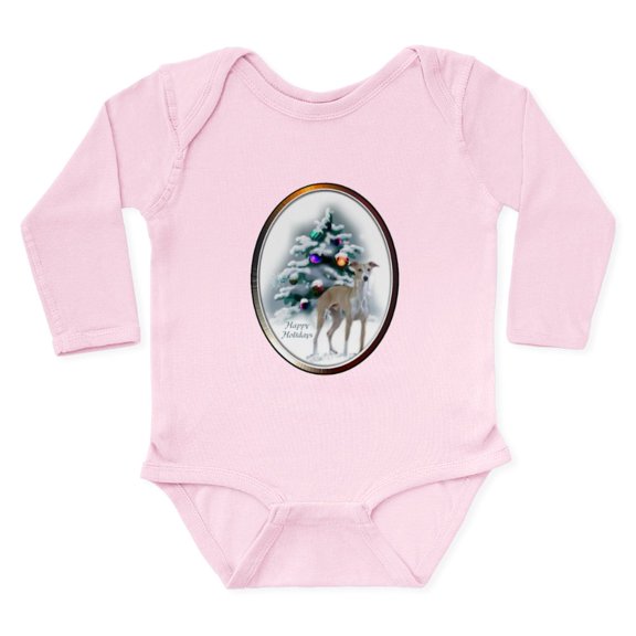 CafePress - Italian Greyhound Chri Long Sleeve Infant Bodysuit - Long Sleeve Cotton Baby Bodysuit