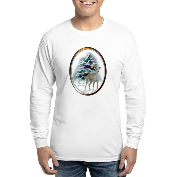 CafePress - Italian Greyhound Christmas Long Sleeve T Shirt - Unisex Cotton Long Sleeve T-Shirt