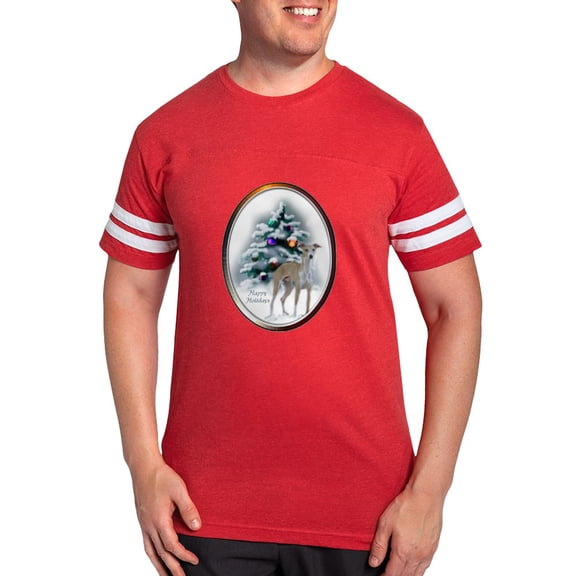 CafePress - Italian Greyhound Christmas Square 3 Mens Football - Mens Football Shirt
