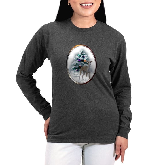 CafePress - Italian Greyhound Women's Long Sleeve Dark T Shirt - Women's Long Sleeve Graphic Tee Casual Fit