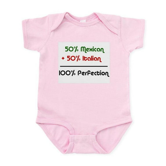 CafePress - Italian & Mexican Heritage Infant Bodysuit - Baby Light Bodysuit, Size Newborn - 24 Months