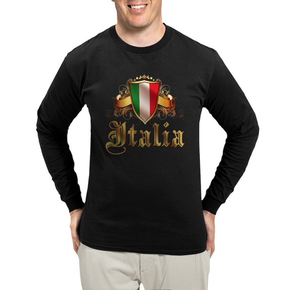 CafePress - Italian Pride Long Sleeve Dark T Shirt - Long Sleeve Dark T-Shirt