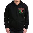 thumbnail image 1 of CafePress - Italian Pride Zip Hoodie (Dark) - Zip Hoodie, Classic Hooded Sweatshirt with Metal Zipper, 1 of 4
