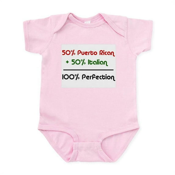 CafePress - Italian & Puerto Rican Infant Creeper - Baby Light Bodysuit, Size Newborn - 24 Months