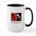 thumbnail image 1 of CafePress - Italiano: Red Black Mugs - 15 oz Ceramic Large White Novelty Mug, 1 of 4