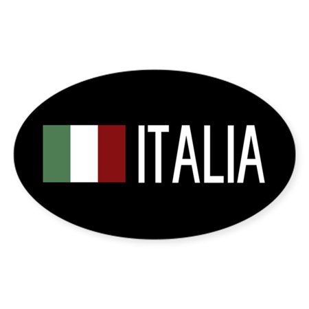 CafePress - Italy: Italia & Italian Flag - Sticker (Oval)