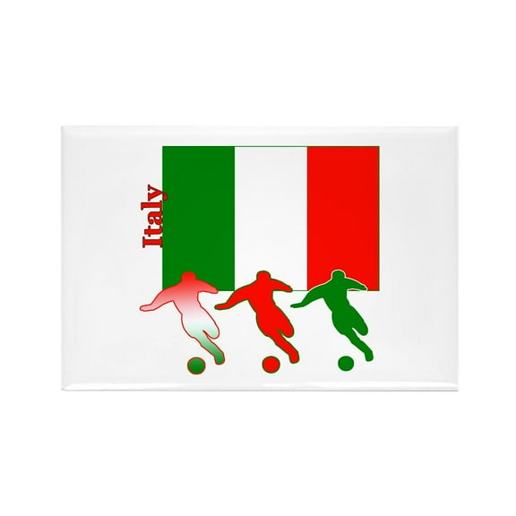 CafePress - Italy Soccer - Rectangle Magnet, 2"x3" Refrigerator Magnet