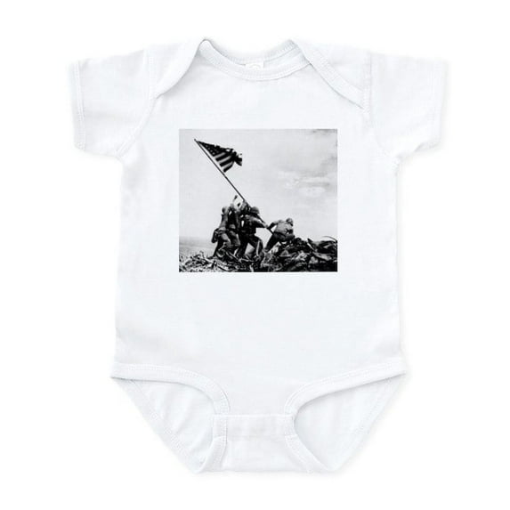 CafePress - Iwo Jima Infant Bodysuit - Baby Light Bodysuit, Size Newborn - 24 Months