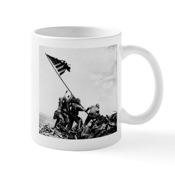 CafePress - Iwo Jima Mug - 11 oz Ceramic Mug - Novelty Coffee Tea Cup
