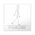 thumbnail image 1 of CafePress - J Walker Square Sticker 3 X 3 - Square Sticker 3" x 3", 1 of 1
