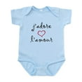 thumbnail image 1 of CafePress - J'adore L'amour Infant Bodysuit - Baby Light Bodysuit, Size Newborn - 24 Months, 1 of 4