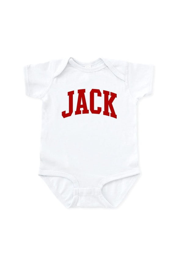 - JACK (Red) Infant Bodysuit - Baby Light Bodysuit, Size Newborn - 24 Months