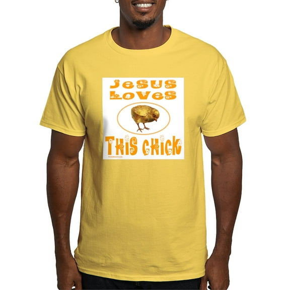 CafePress - JESUS LOVES THIS CHICK Light T Shirt - Men's Classic Graphic T-Shirt