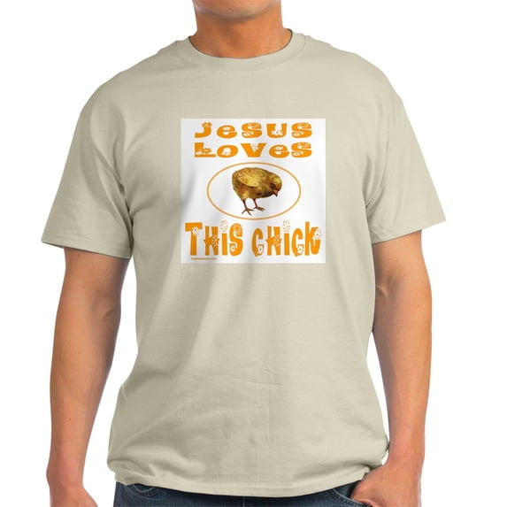 CafePress - JESUS LOVES THIS CHICK Light T Shirt - Men's Classic Graphic T-Shirt