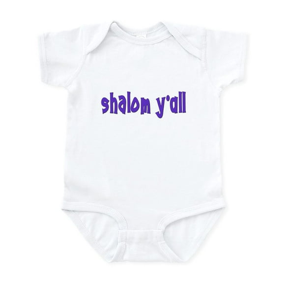 CafePress - JEWISH SHALOM Y'all Infant Bodysuit - Baby Light Bodysuit, Size Newborn - 24 Months