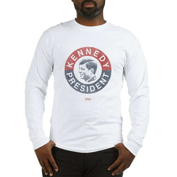 CafePress - JFK For President Long Sleeve T Shirt - Unisex Cotton Long Sleeve T-Shirt