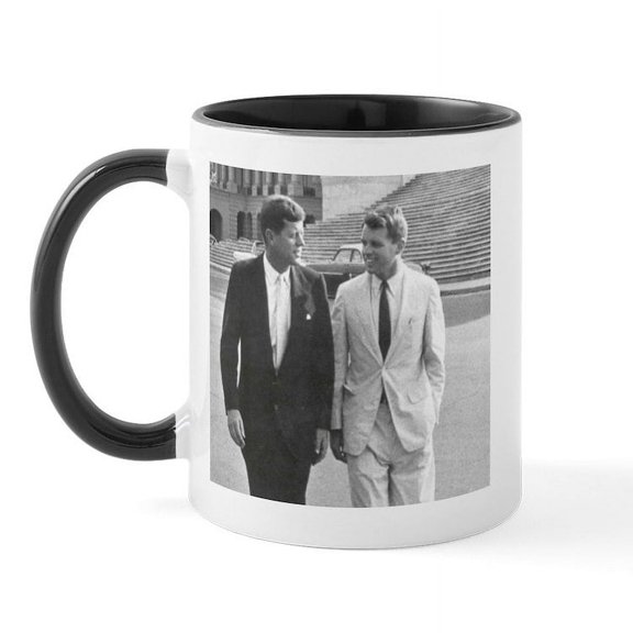 CafePress - JFK: John F. Kennedy / RFK: Robert F. Kennedy Mug - 11 oz Ceramic Mug - Novelty Coffee Tea Cup