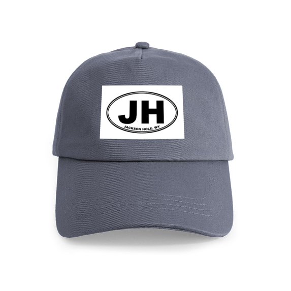 CafePress - JH (Jackson Hole) Cap - Adjustable 100% Brushed Unisex Casual Cotton Baseball Cap, Beige, 1