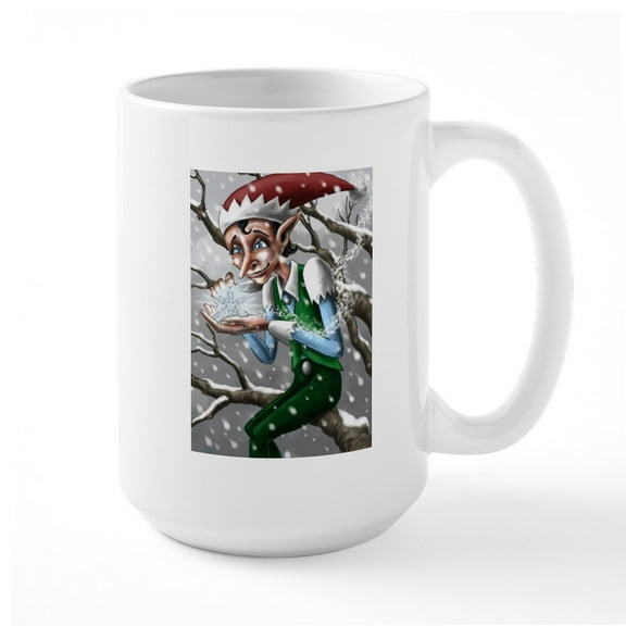 CafePress - Jack Frost Large Mug - 15 oz Ceramic Large White Novelty Mug