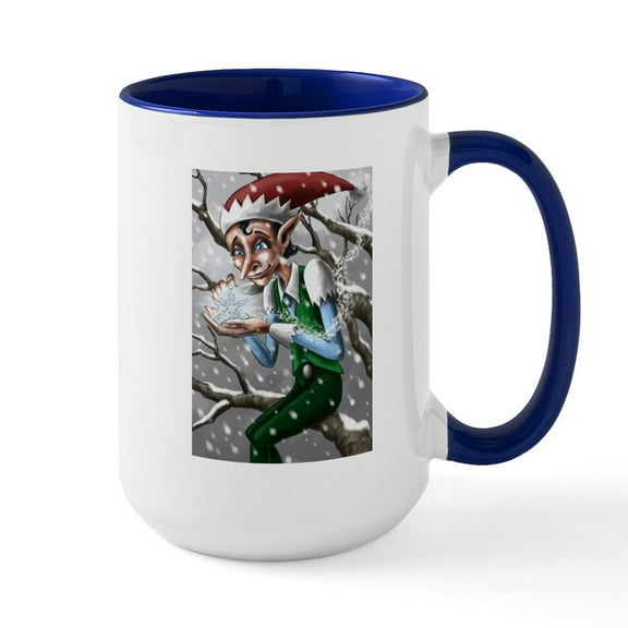 CafePress - Jack Frost Large Mug - 15 oz Ceramic Large White Novelty Mug