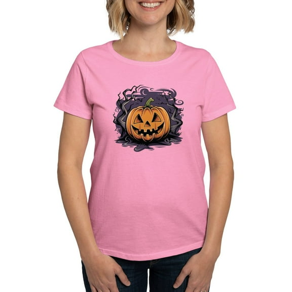 CafePress - Jack O' Lantern Magic Women's Value T Shirt - Women's Traditional Fit Dark T-Shirt