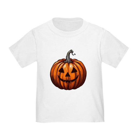 CafePress - Jack O Lantern T Shirt - Cute Toddler T-Shirt, 100% Cotton