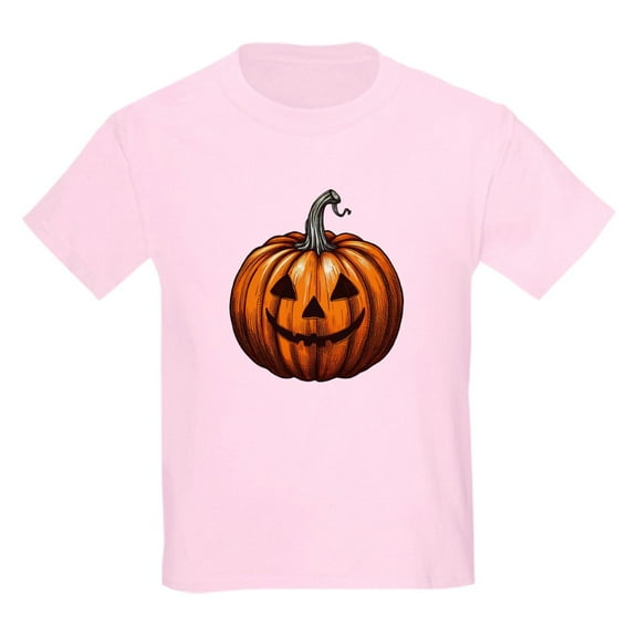 CafePress - Jack O Lantern T Shirt - Light Classic Kids Graphic, Short Sleeve T-Shirt, Sizes XS-XL