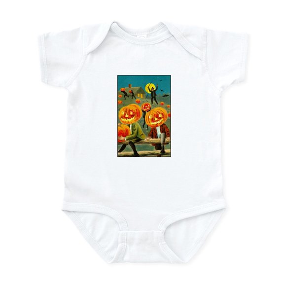 CafePress - Jack O Lanterns Infant Creeper - Baby Light Bodysuit, Size Newborn - 24 Months