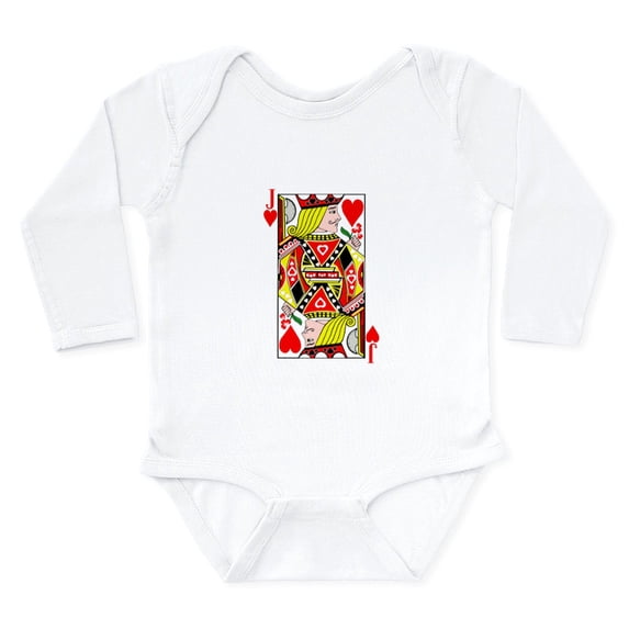 CafePress - Jack Of Hearts Body Suit - Long Sleeve Cotton Baby Bodysuit