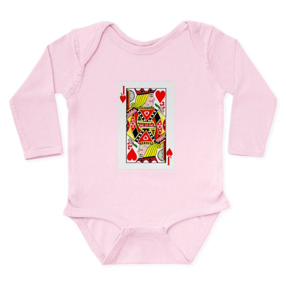 CafePress - Jack Of Hearts Body Suit - Long Sleeve Cotton Baby Bodysuit